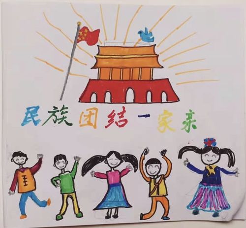 巨华二小一年级四班积极开展"民族团结一家亲,同心共筑中国梦"活动