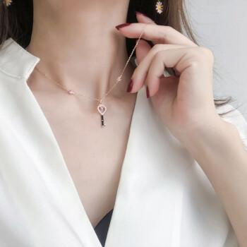 艾莲薇银项链女锁骨链轻奢小众ins冷淡风小众品牌气质颈链网红简约潮