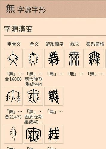 无,舞,无三个字,哪个是无字的本来意思|甲骨文|写法