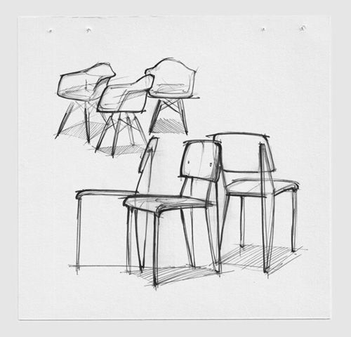 com 椅子家具线稿草图手绘#家具设计##工业设计#  weibo.