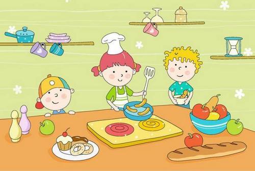 幼儿园美食卡通图片