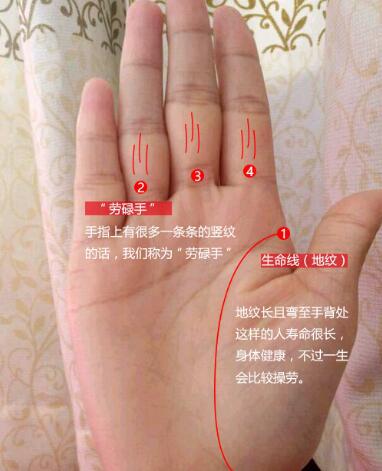 女人手相出三纹,天生劳碌没福享