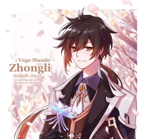 原神壁纸钟离恭迎帝君复刻后有帝君四格整活漫画