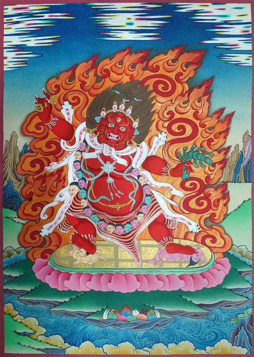 忿怒莲师唐卡
