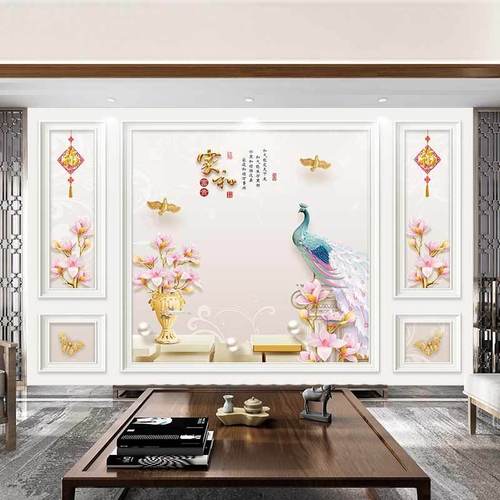 今年最流行电视墙壁画,2021最流行电视背景墙 定制电视背景墙壁画自粘壁纸壁布简约时尚酒店沙发
