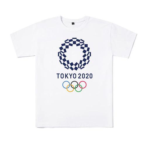 2020东京奥运会logo,2020东京奥运会会徽 2020tokyo东京奥运会logo会徽标志短袖圆领t恤男运动
