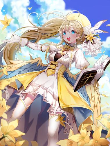 橙橘色系动漫少女/二次元萌妹壁纸图片