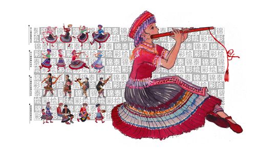 云南蒙自苗族文化\苗族服装\苗族节日\苗族彩绘画\苗族