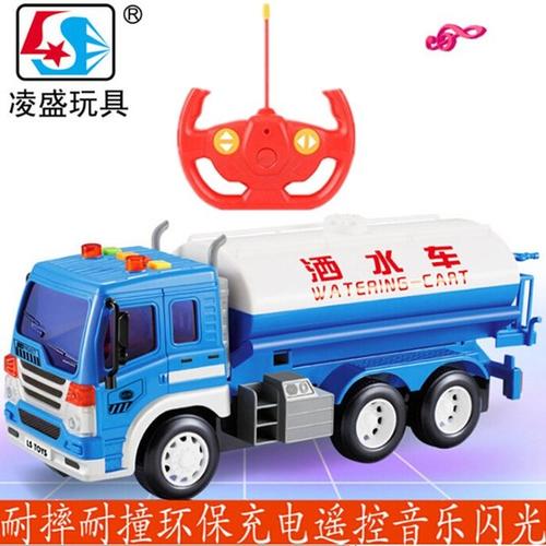 可充电遥控车清洁洒水车耐摔多功能电动儿童音乐模型耐摔玩具汽车