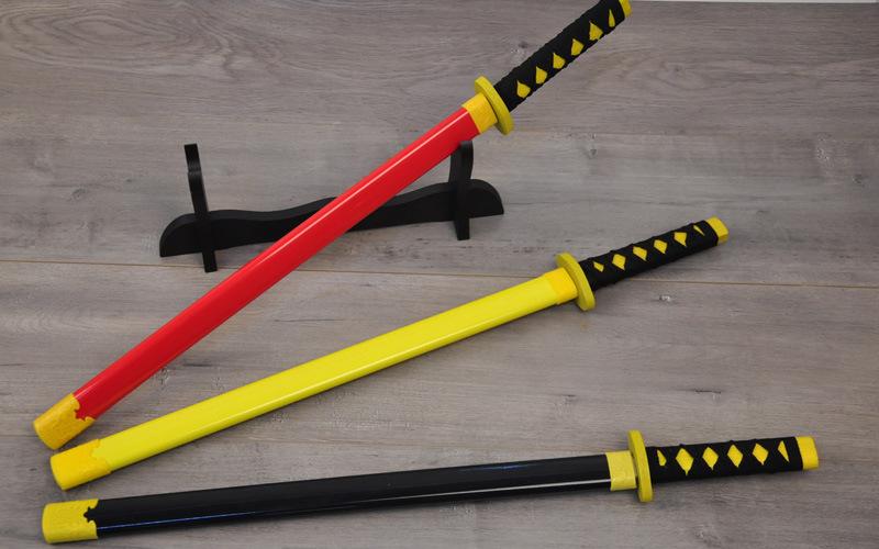 旅游区风景区畅销产品木制玩具刀剑厂家72cm大号花纹武士刀 特价