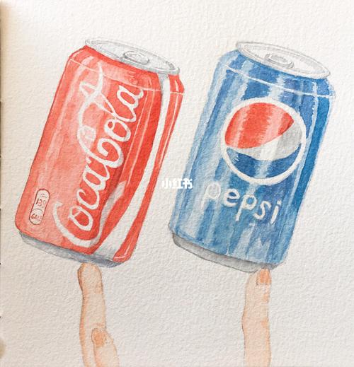 95 百事可乐_水彩画_百事可乐怎么样_临摹_绘画_我的绘画成长史_文化