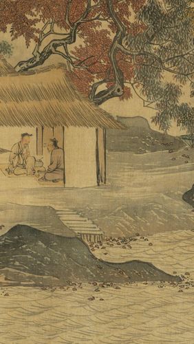 风流才子——唐伯虎《溪山渔隐图》