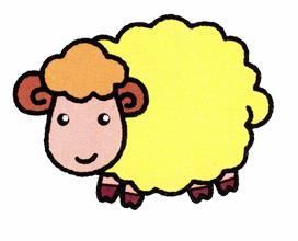 绵羊简笔画的颜色