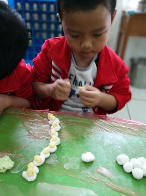 中心幼儿园中二班庆祝元宵做汤圆活动
