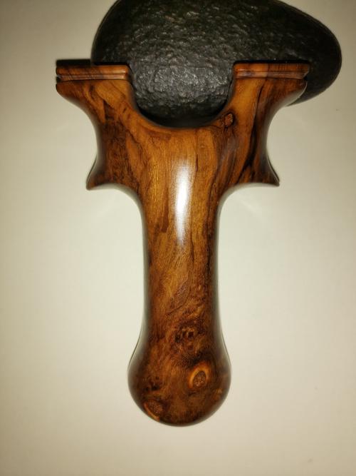 麻梨疙瘩火琉璃纯手工实木原叉弹弓直板随型弹弓