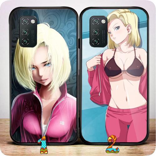 适用华为nova3456荣耀40v20v30pro手机壳龙珠人造人18号女