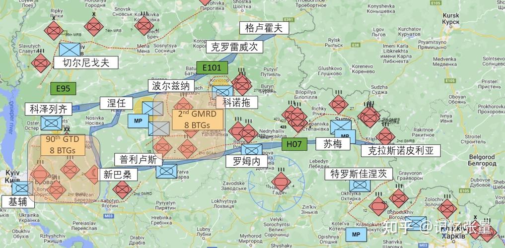 苏梅州北线———切尔尼戈夫线俄军无力进攻,只能防守;3.