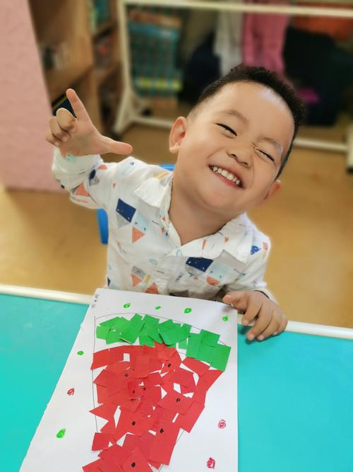 孙敬学堂大风车幼儿园小班~创意美术《小西瓜》
