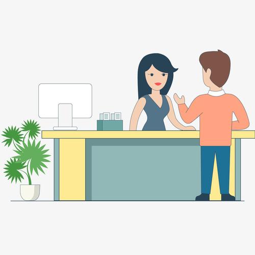 彩色扁平化咨询元素免抠素材免费下载_觅元素51yuansu.com