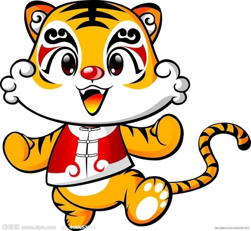 老虎矢量图_卡通_其他设计_广告设计_矢量图库_昵图网