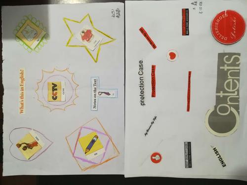 孩子们收获满满,完成了一份份质量上乘的手抄报和英语标识