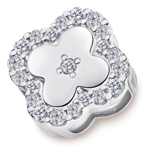 谢瑞麟百变随心系列18k白金钻石项链项链33