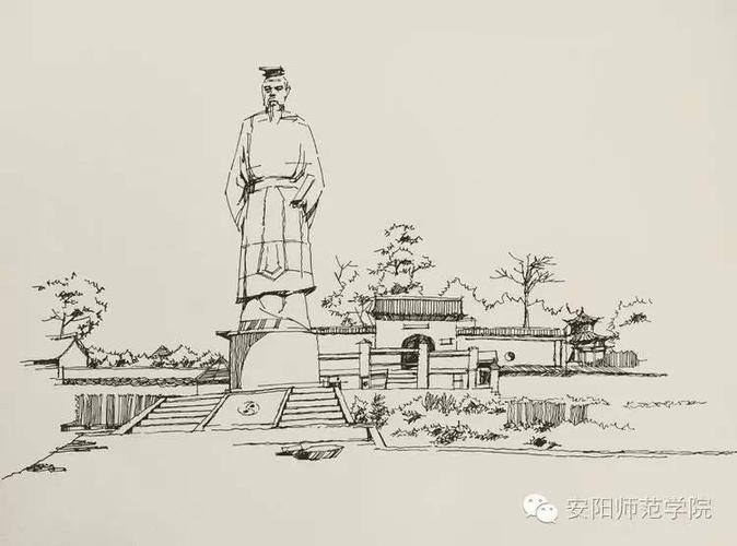 手绘版安阳,这么美你不看看吗?