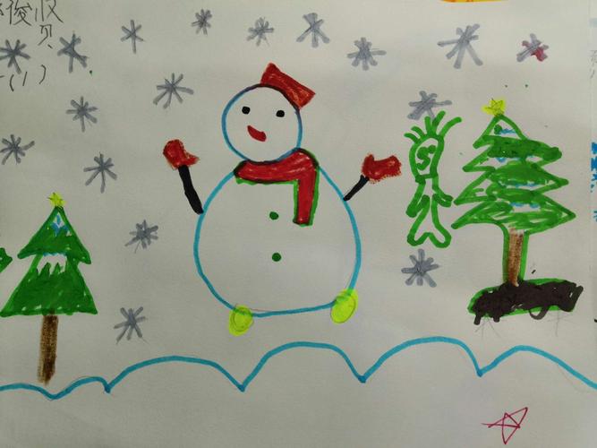冬之趣一一徐师一附小一(1)班绘画作品展2019.1.14