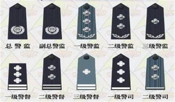 四级警长职级对照表有什么区别
