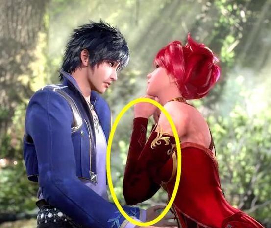 原创斗罗大陆:火舞亲吻唐三时,谁注意到了她的手?我们错怪火舞了