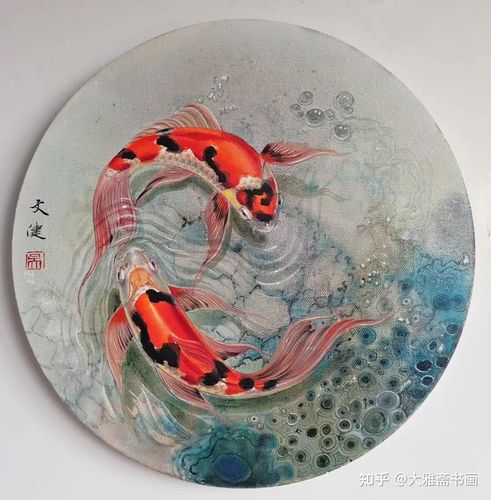 锦鲤油画家吴文健