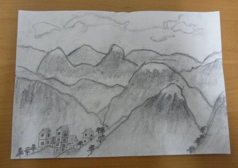 素描美术作品展