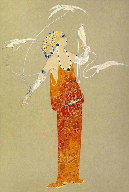 art deco(装饰艺术)画家 erté.