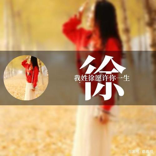 12张徐姓姓氏头像制作,每一张都有特点,不知道你喜欢