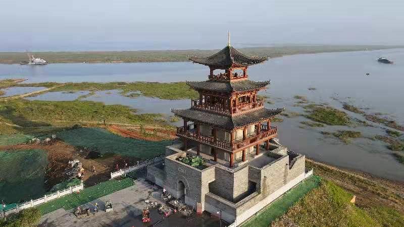 鄱阳湖望湖亭修缮一新开放