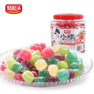 好彩头 小样酸q糖540g水果糖橡皮糖儿童休闲零食糖果喜糖