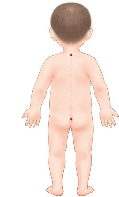 孩子背部有一条长命线,没事儿捏两下一生平安
