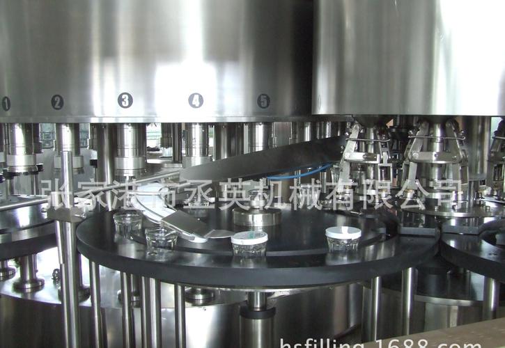 全自动玻璃杯灌装机 玻璃杯清洗灌装上盖机器三合一商品大图