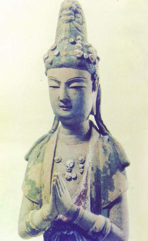 原出土我市白象塔北宋泥塑彩绘观音像要"塑身"(图)