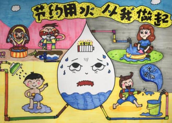 节约用水的儿童画(30p)
