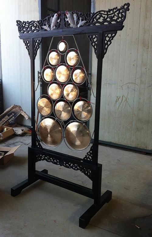 又称套锣,十面锣("十"泛指多数).由多面音高不同的