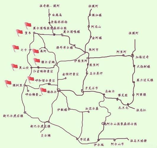 2019呼伦贝尔南北环线地图