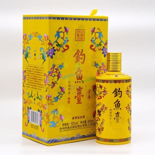 贵州酱香型酒 钓鱼台芳华酒53度500ml单瓶装 高度纯粮食酒