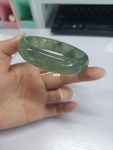 岫玉蓝水_镯子_时尚_配饰_首饰