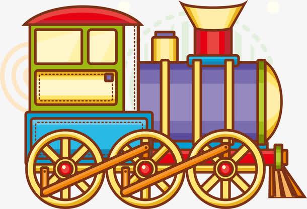 多彩卡通火车头