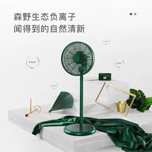 百斯电风扇家用空气循环负离子遥控落地扇摇头充电电风扇