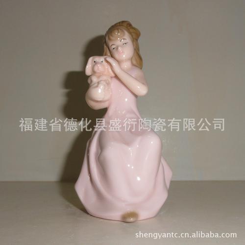 陶瓷工艺品 陶瓷女孩 陶瓷釉下彩系列