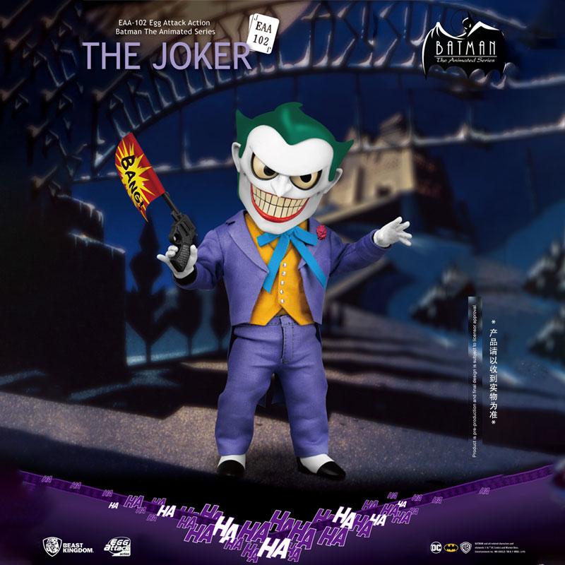 野兽王国 dc正版蝙蝠侠动画q版小丑joker可动摆件模型手办eaa-102