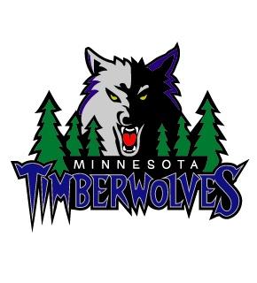 nba明尼苏达森林狼队标志矢量图