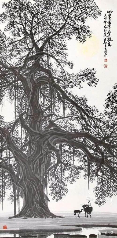 榕魂——杜应强榕树题材国画作品精选